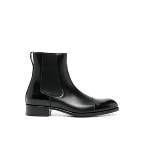 Tom Ford Men Edgar Chelsea Boot In Burnished Leather